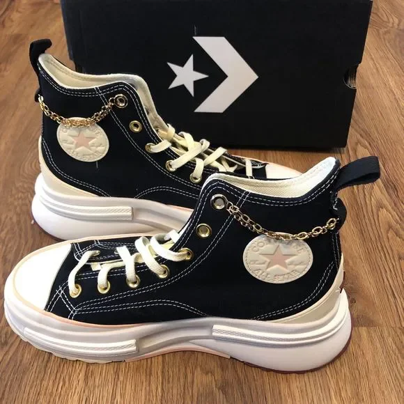 CONVERSE run star legacy cx hi hearts chain platform shoes sneakers women’s 8.5 - Picture 7 of 8